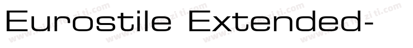 Eurostile Extended字体转换